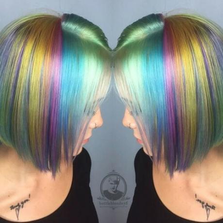 20 fotos de cabelo do arco-íris para se juntar à tribo do unicórnio