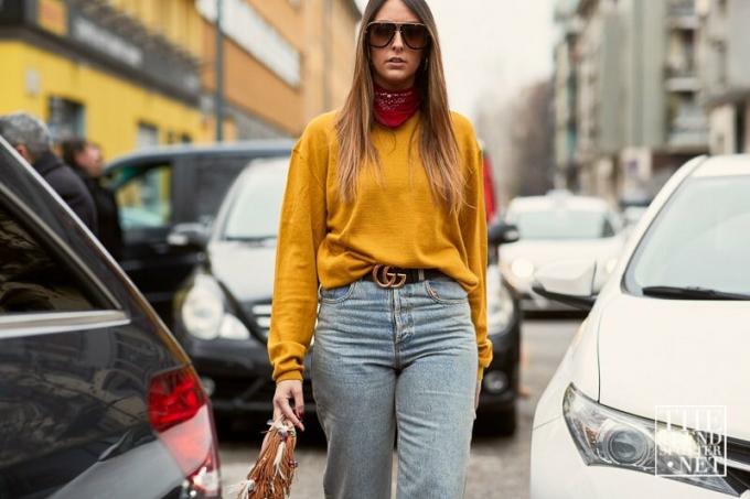 Milan Moda Haftası Aw 2018 Sokak Stili Kadın 176