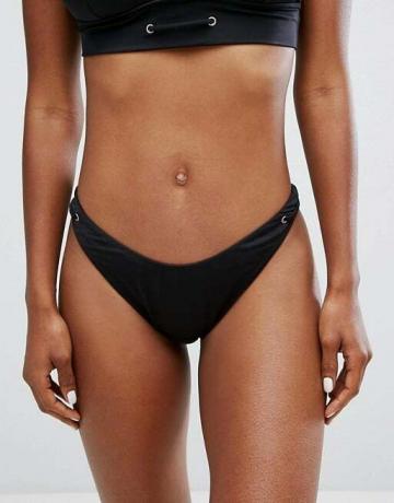 Asos Mix And Match High Hipster Bikini Bottom With Eyelets