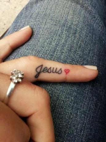 Jesus Name Tatuering