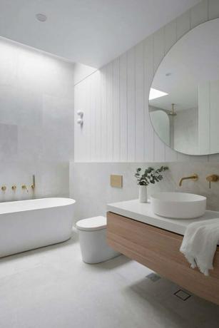 Bagno padronale equilibrato