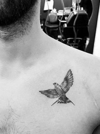 Mały ptak tatuaż