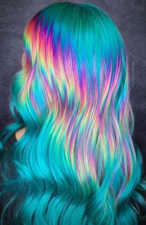 Hologrāfiski varavīksnes mati