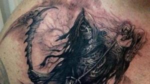 40 vzorov a významu tetovania Grim Reaper