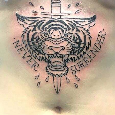 Tetovanie s citátom tigra 2