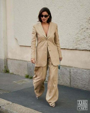 Tydzień mody w Mediolanie Jesień Zima 2022 Tydzień mody Street Style Women 63