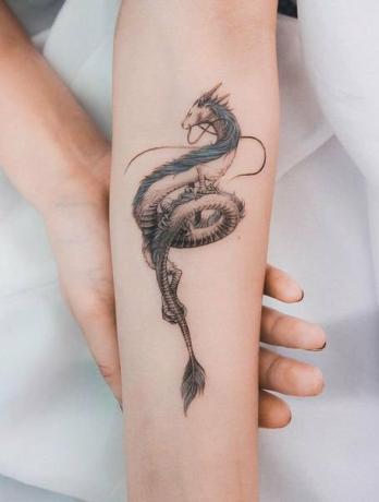 Tatuaje De Dragón En El Antebrazo