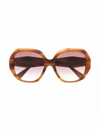 Круглі коричневі сонцезахисні окуляри