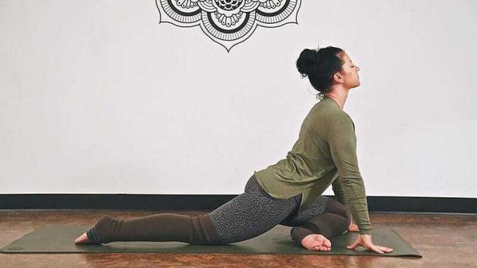 Yoga-Oberteil mit langen Ärmeln