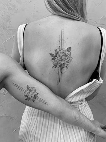 Zodpovedajúce sesterské tetovanie