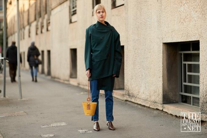 Milanon muotiviikko Aw 2018 Street Style Women 22
