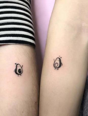 Χαριτωμένο ζευγάρι τατουάζ