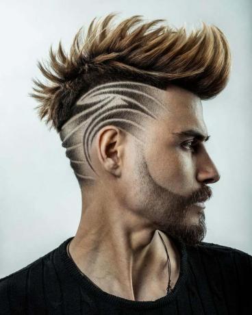 Diseño de cabello con efecto 3D para hombres.