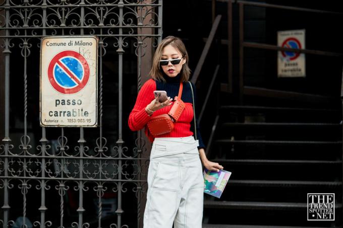 Εβδομάδα Μόδας στο Μιλάνο Άνοιξη Καλοκαίρι 2019 Street Style (76 Από 137)