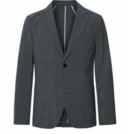 Grå Grant Slim Fit Unstructured Puppytooth Woven