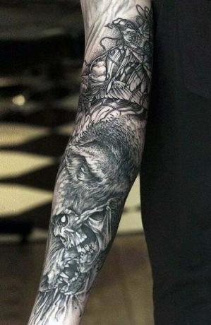 Unike tatoveringer på underarmen