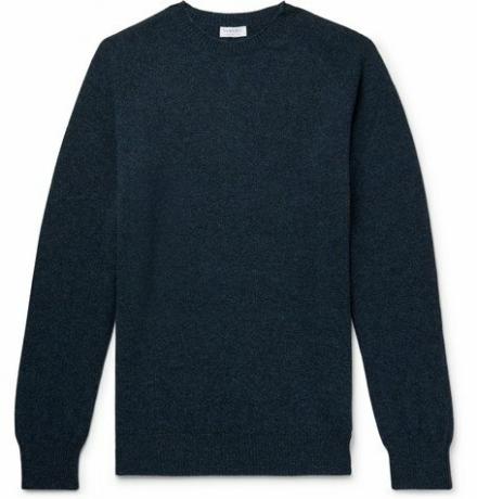 Wełniany sweter z melanżem
