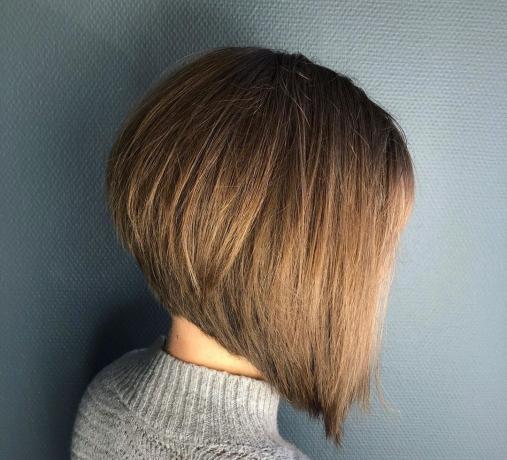 Inverted Bob with Stacked Back
