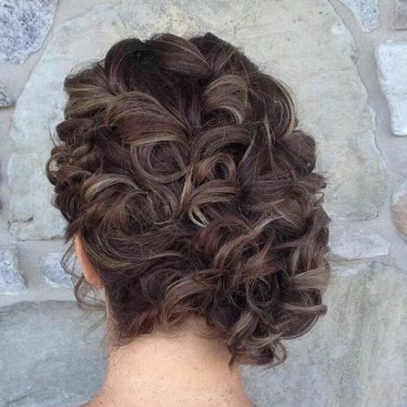 curly side prom updo