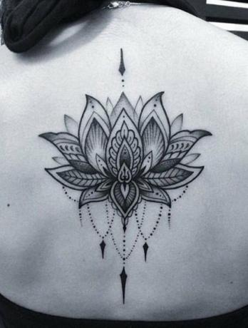 Mandala Lotus Çiçeği Mürekkebi
