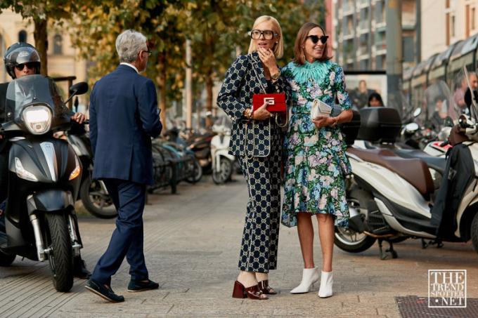 Milánsky týždeň módy, jar, leto 2019, pouličný štýl (25 zo 137)