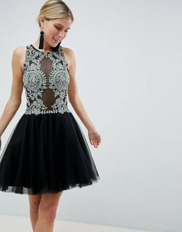 Jovani Embellished Mini Prom φόρεμα