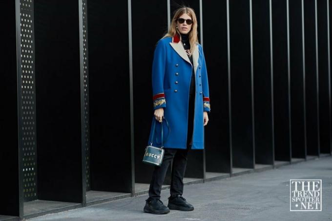 Milan Moda Haftası Aw 2018 Sokak Stili Kadın 17