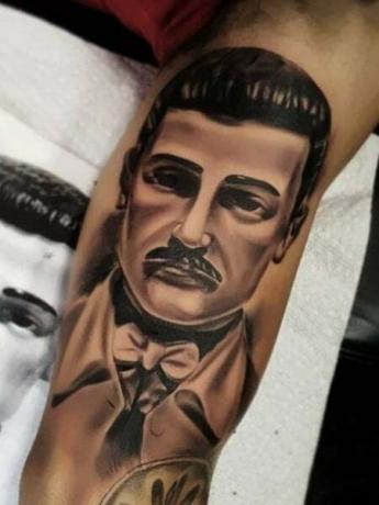 Tetování Jesus Malverde 1