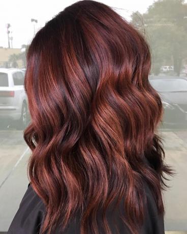 Brūni mati ar sarkanbrūnām krāsām