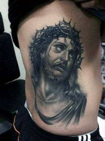 Τατουάζ Jesus Rib Cage1