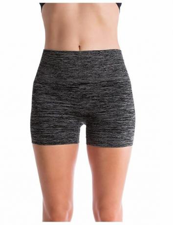 Homma ženske brezšivne kompresijske heather hlače za jogo tekaške kratke hlače Slim Fit…