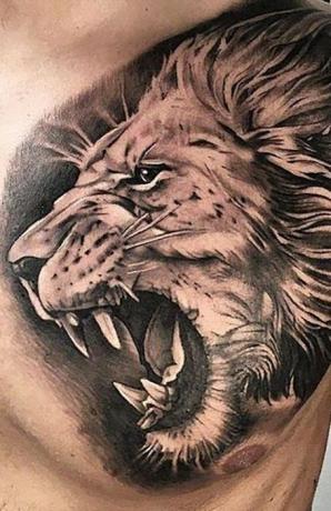 Tetovanie revúceho leva
