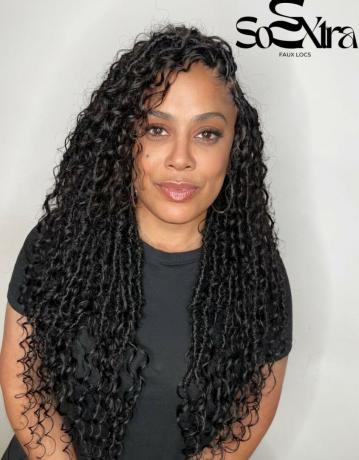 Comb Over Curly Braids