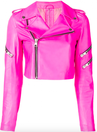 Укорочена куртка на блискавці Manokhi рожевого кольору