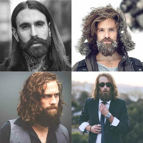 Păr lung și barbă