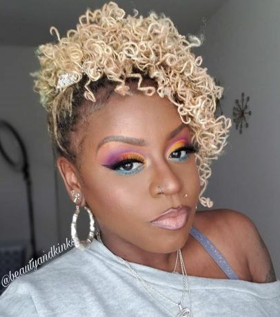 Small Curly Dreads Updo