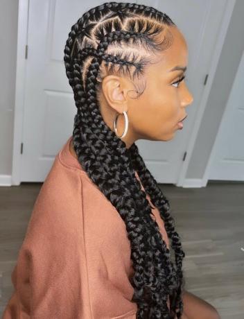 Criss-Crossed Feed-In Braids