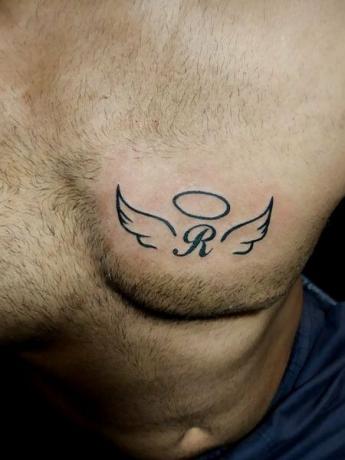 Angel Wings Име на татуировка