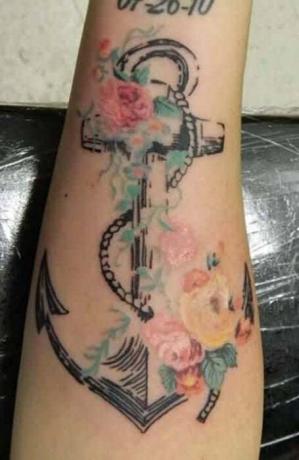 Underarm Anchor Tattoo1