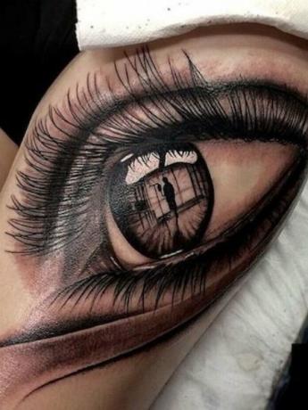 Realistické tetovanie očí