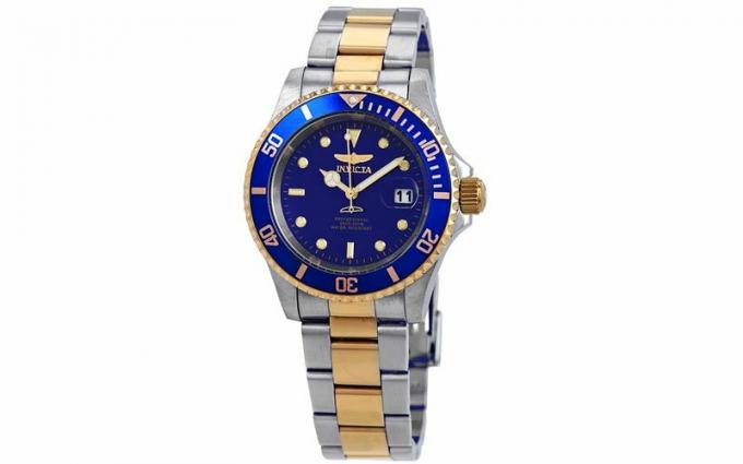 Pro Diver dwukolorowy niebieski cyferblat 40 mm męski zegarek