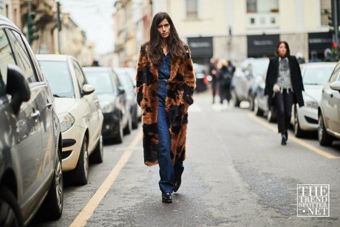 Milan Moda Haftası Aw 2018 Sokak Stili Kadın 166