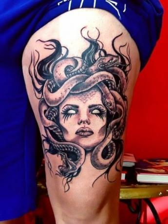 Meduza tatuaż 