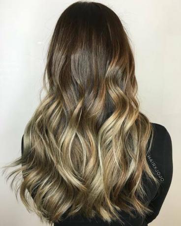 Brown To Ash Blonde Ombre