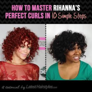 Den bedste Rihanna Curls -vejledning, du vil se hele året