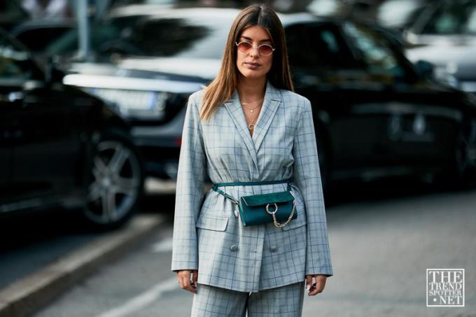 Milánsky týždeň módy, jar, leto 2019, pouličný štýl (64 zo 137)