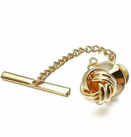 Hawson Sailor Knot Krawattennadel für Männer Metall Krawattennadel Silber und Gold Farbe