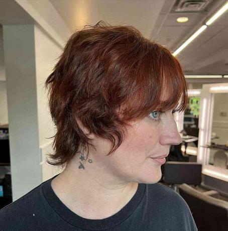 Long Winged Pixie med Shaggy Edges and Bangs