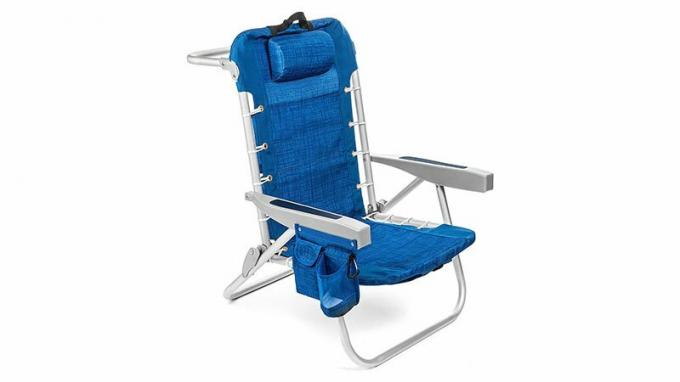 Cadeira de praia com mochila dobrável homevativa com 5 posições