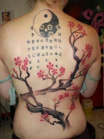 Japonské slovné tetovanie 1